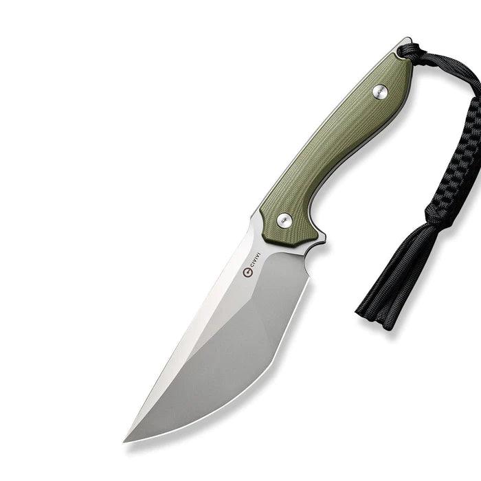 Civivi Concept 22 Fixed Blade OD Green G10 Silver Bead Blasted Modified Tanto D2 - Knives.mx