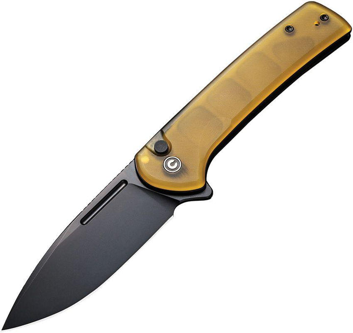 Civivi Conspirator Button Lock Ultem Black Drop Point Nitro-V - Knives.mx