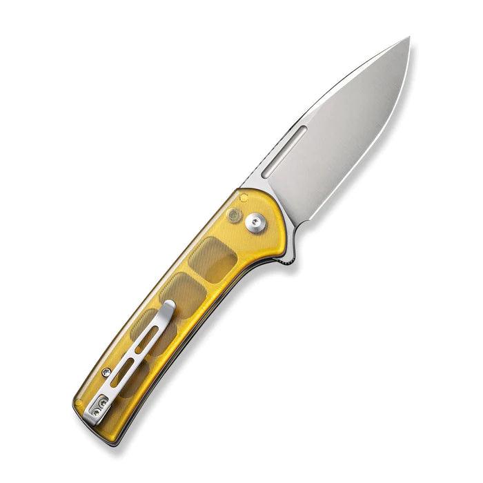 Civivi Conspirator Button Lock Ultem Polished Satin Drop Point Nitro-V - Knives.mx