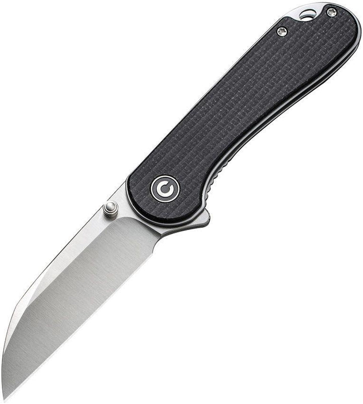 Civivi Elementum Liner Lock Black Canvas Micarta Satin Wharncliffe Nitro-V - Knives.mx