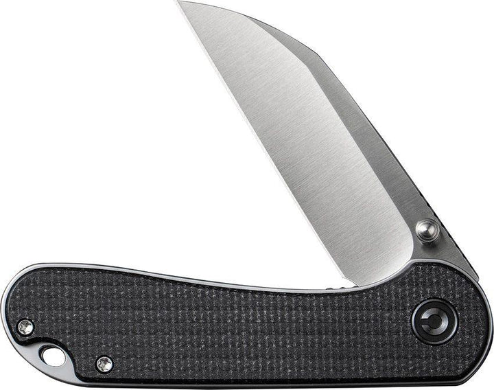 Civivi Elementum Liner Lock Black Canvas Micarta Satin Wharncliffe Nitro-V - Knives.mx