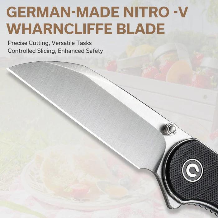 Civivi Elementum Liner Lock Black G10 Satin Wharncliffe Nitro-V - Knives.mx