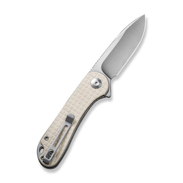 Civivi Elementum Liner Lock Ivory G10 Satin Drop Point D2 - Knives.mx
