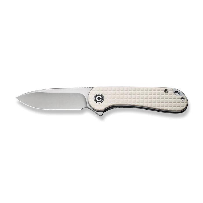 Civivi Elementum Liner Lock Ivory G10 Satin Drop Point D2 - Knives.mx