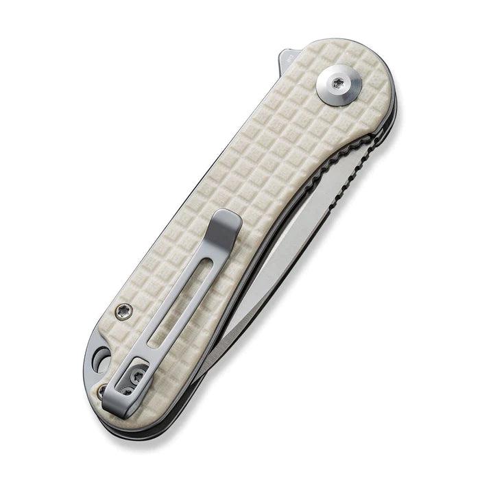 Civivi Elementum Liner Lock Ivory G10 Satin Drop Point D2 - Knives.mx