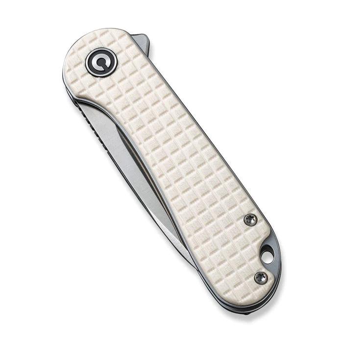 Civivi Elementum Liner Lock Ivory G10 Satin Drop Point D2 - Knives.mx