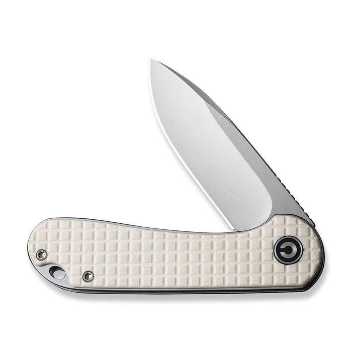 Civivi Elementum Liner Lock Ivory G10 Satin Drop Point D2 - Knives.mx