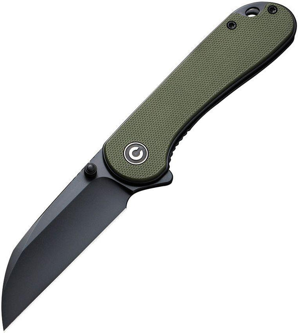 Civivi Elementum Liner Lock OD Green G10 Black Wharncliffe Nitro-V - Knives.mx