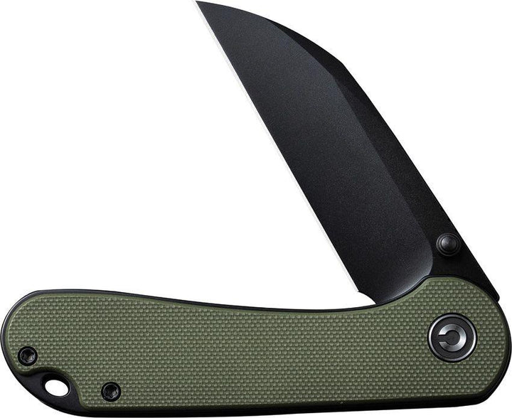 Civivi Elementum Liner Lock OD Green G10 Black Wharncliffe Nitro-V - Knives.mx