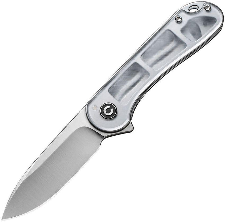 Civivi Elementum Linerlock Lexan Polished Clear Satin Drop Point D2 - Knives.mx