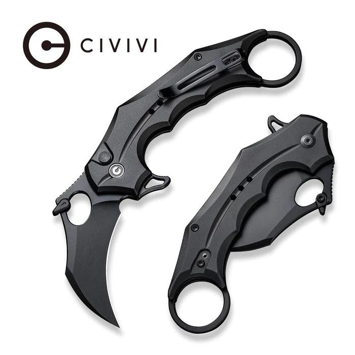 Civivi Incisor II Button Lock Black Aluminum Nitro-V - Knives.mx