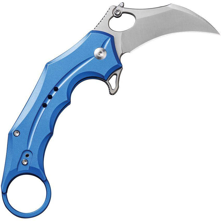 Civivi Incisor II Button Lock Bright Blue Aluminum Satin Nitro-V - Knives.mx