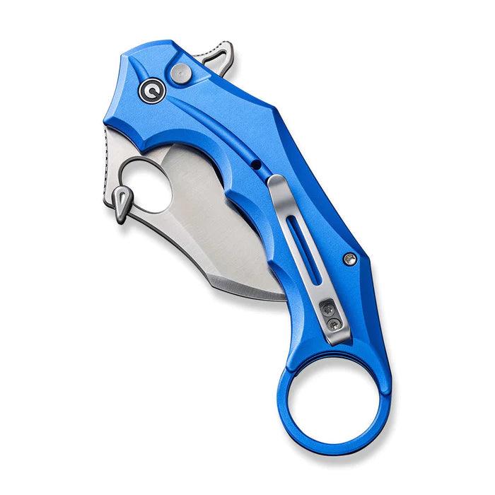 Civivi Incisor II Button Lock Bright Blue Aluminum Satin Nitro-V - Knives.mx