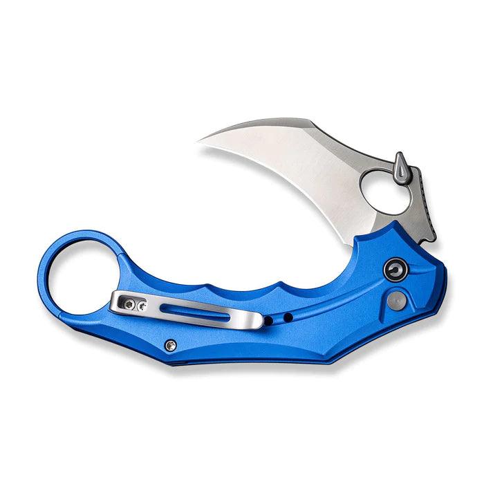 Civivi Incisor II Button Lock Bright Blue Aluminum Satin Nitro-V - Knives.mx