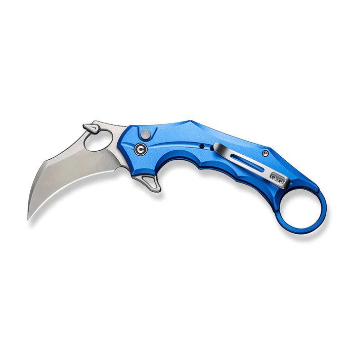 Civivi Incisor II Button Lock Bright Blue Aluminum Satin Nitro-V - Knives.mx