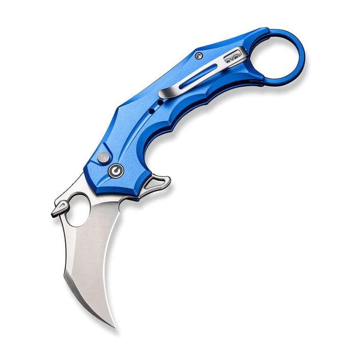 Civivi Incisor II Button Lock Bright Blue Aluminum Satin Nitro-V - Knives.mx