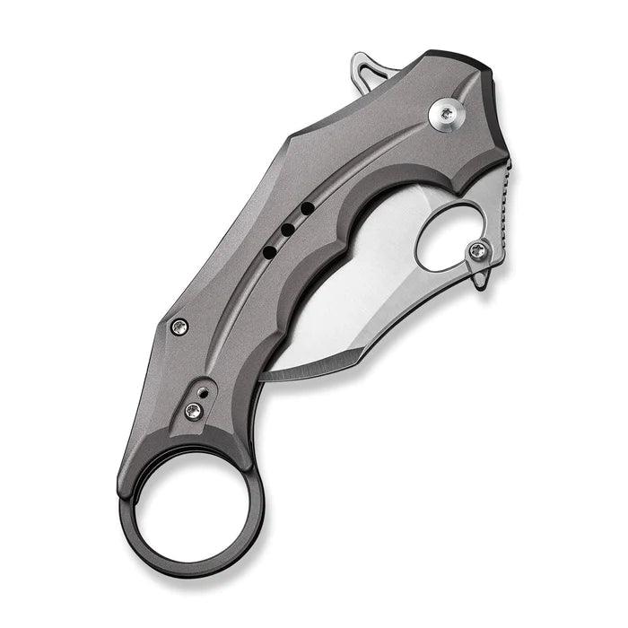 Civivi Incisor II Button Lock Gray Aluminum Satin Nitro-V - Knives.mx