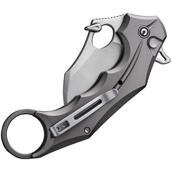 Civivi Incisor II Button Lock Gray Aluminum Satin Nitro-V - Knives.mx