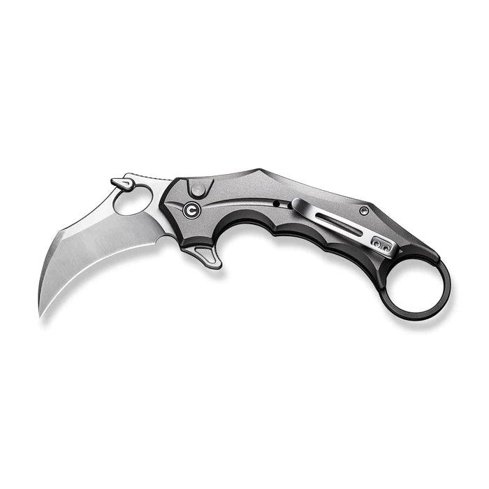 Civivi Incisor II Button Lock Gray Aluminum Satin Nitro-V - Knives.mx