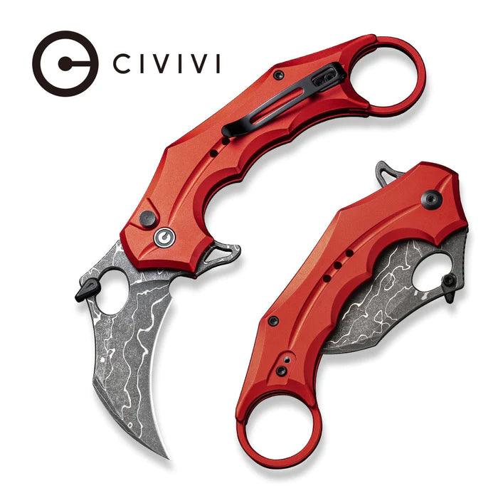 Civivi Incisor II Button Lock Red Aluminum Nitro-V - Knives.mx