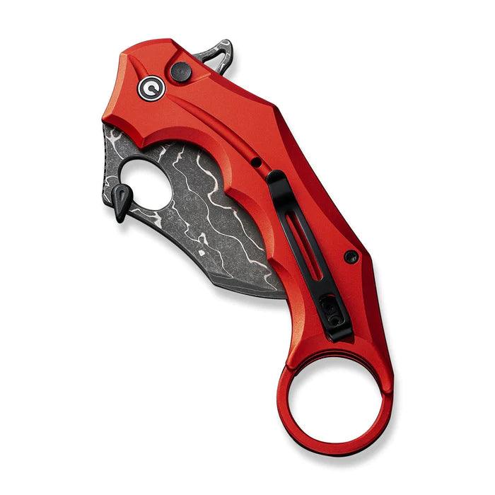 Civivi Incisor II Button Lock Red Aluminum Nitro-V - Knives.mx