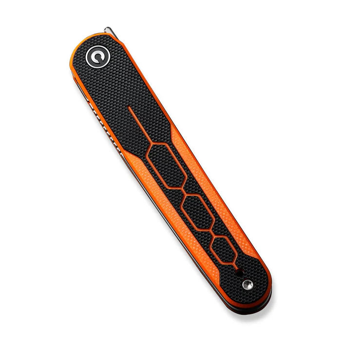 Civivi KwaiQ Liner Lock Orange / Black G10 Satin Tanto Nitro-V