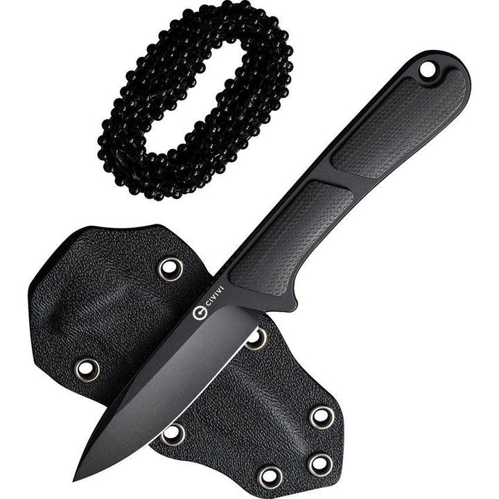 Civivi Mini Elementum Fixed Blade Black G10 Drop Point Nitro-V - Knives.mx