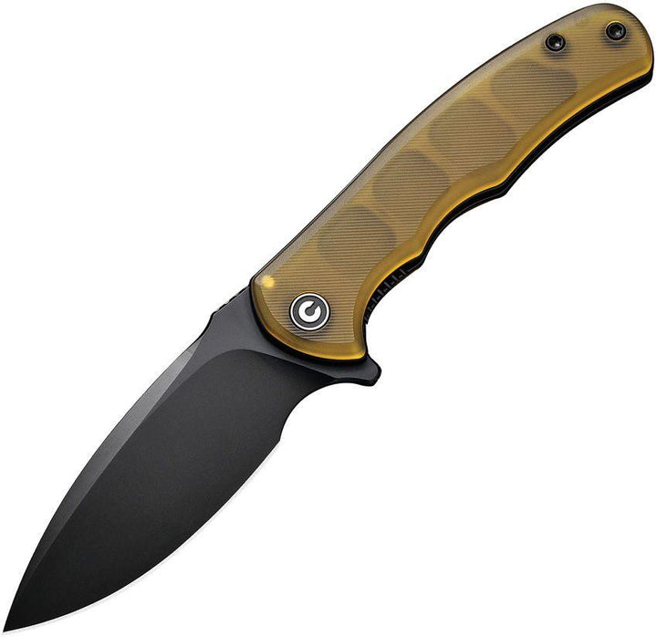 Civivi Mini Praxis Liner Lock Ultem Polished Black Drop Point D2 - Knives.mx