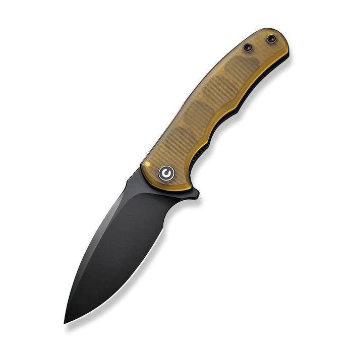 Civivi Mini Praxis Liner Lock Ultem Polished Black Drop Point D2 - Knives.mx