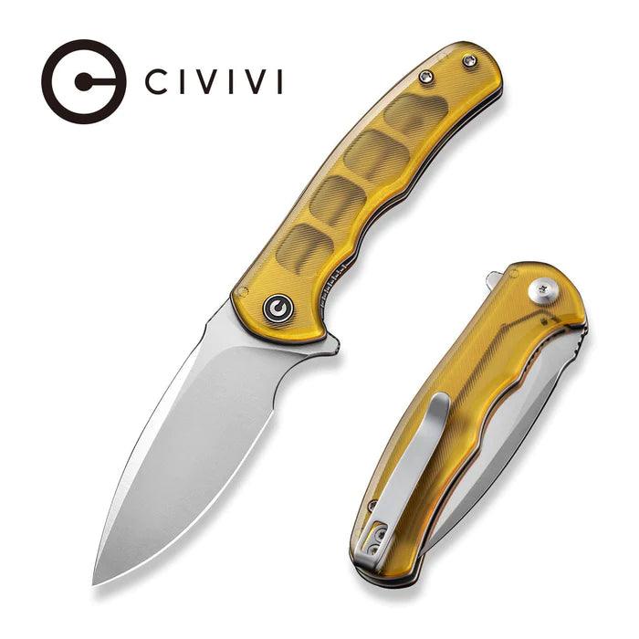 Civivi Mini Praxis Ultem Polished Satin Drop Point D2 - Knives.mx