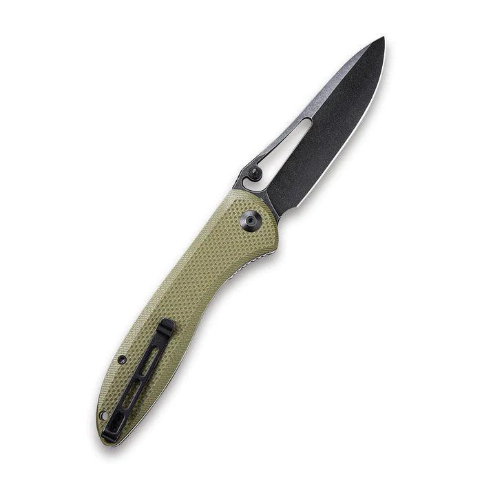 Civivi Picaro Linerlock Green Coarse G10 Black Stonewash D2 - Knives.mx