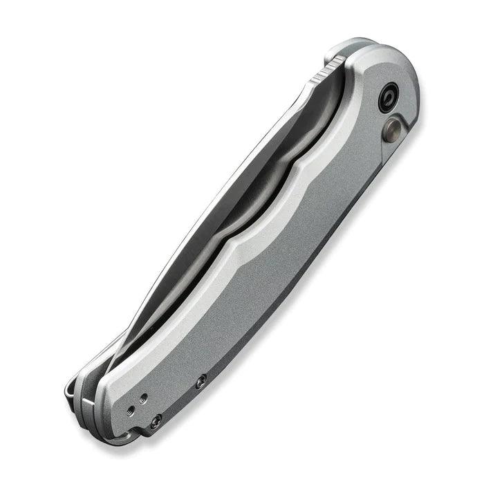 Civivi Praxis Button Lock Silver Aluminum Satin Drop Point Nitro-V - Knives.mx