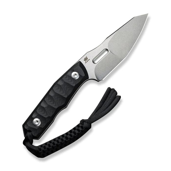 Civivi Propugnator Fixed Blade Black G10 Stonewashed Reverse Tanto D2 - Knives.mx