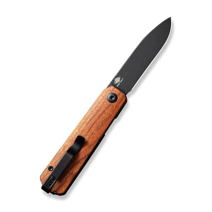 Civivi Sendy Liner Lock Guibourtia Wood Black Stonewashed Drop Point Nitro-V - Knives.mx