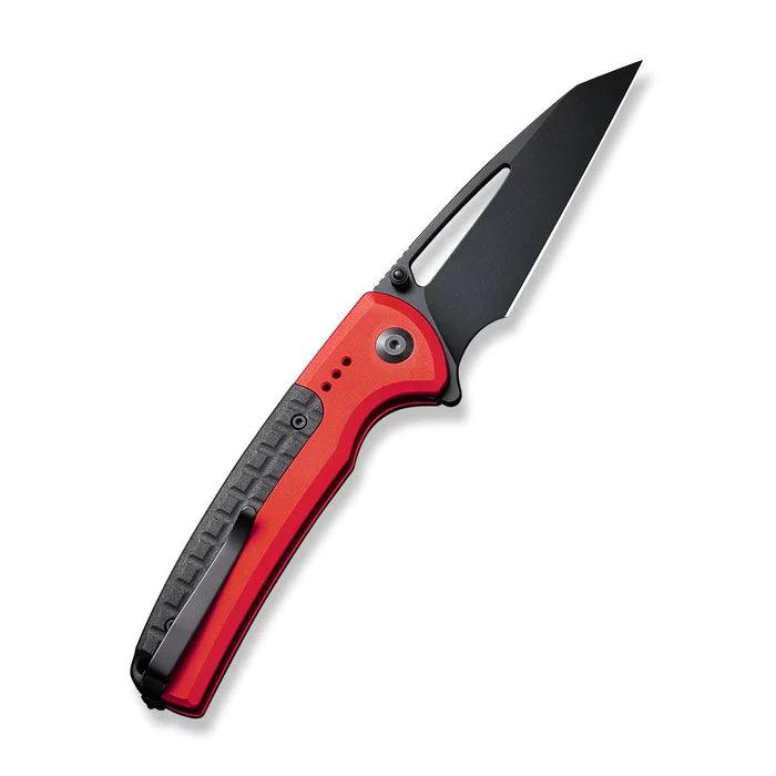 Civivi Sentinel Strike Button Lock Red Aluminum Black Reverse Tanto K110 - Knives.mx