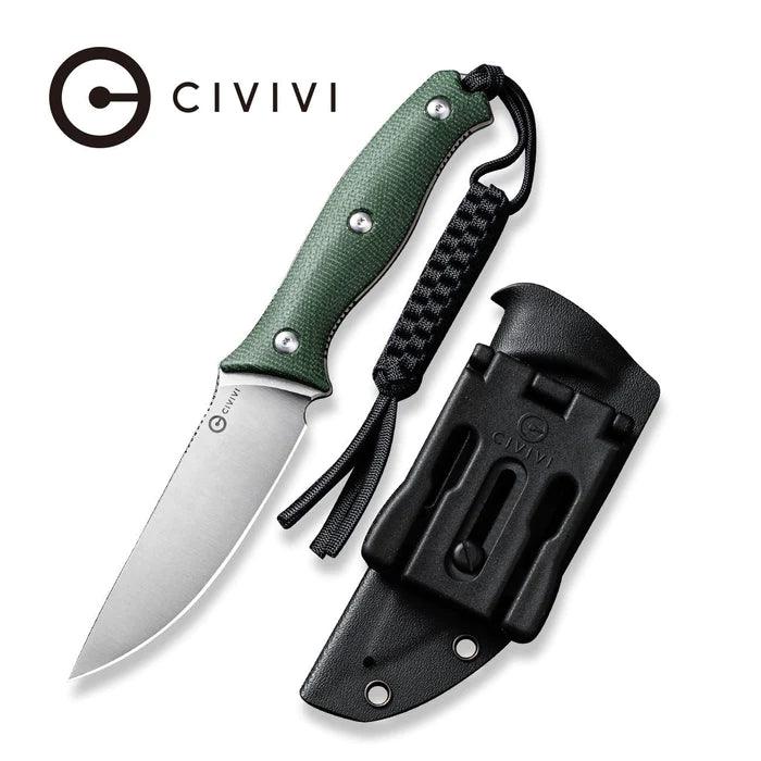 Civivi Stormridge Green Canvas Micarta Satin Nitro-V - Knives.mx