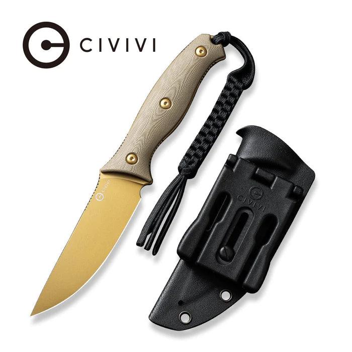 Civivi Stormridge Tan G10 Desert Tan Stonewashed Nitro-V - Knives.mx