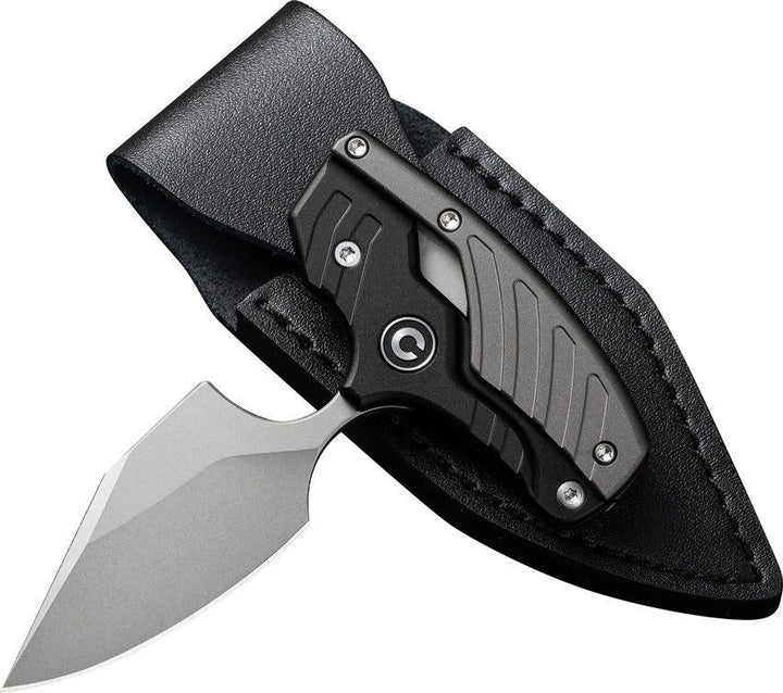 Civivi Typhoeus Dagger Black & Gray Aluminum Stonewashed 14C28N - Knives.mx