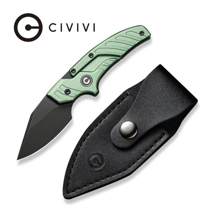 Civivi Typhoeus Dagger Green Aluminum Black Stonewashed 14C28N - Knives.mx