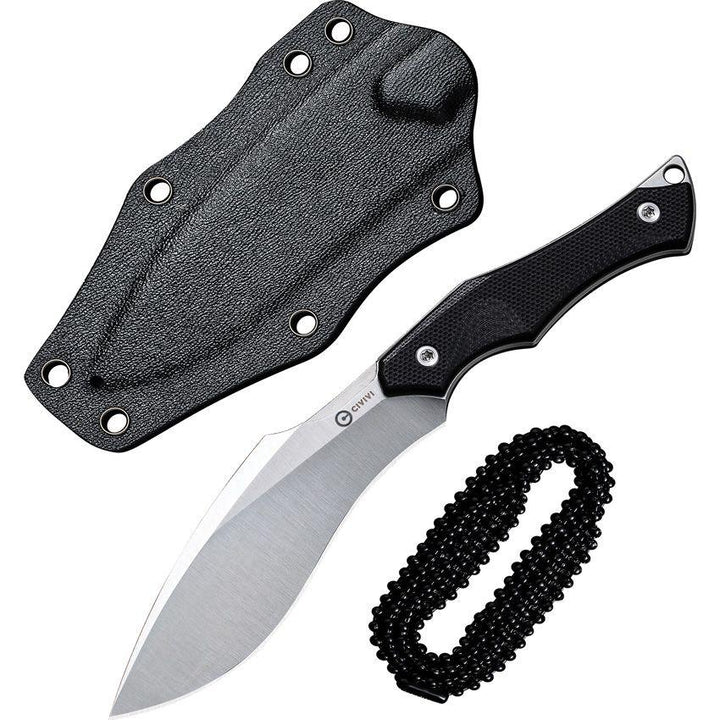 Civivi Vaquita II Neck Knife Black G10 Satin Kukri Nitro V - Knives.mx