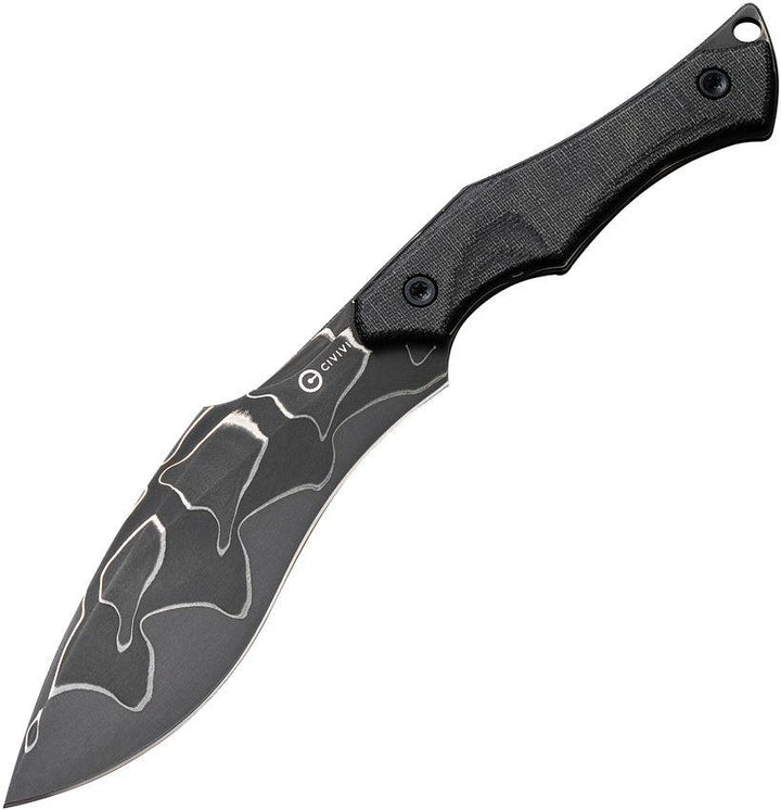 Civivi Vaquita II Neck Knife Black Micarta Kukri Damascus - Knives.mx