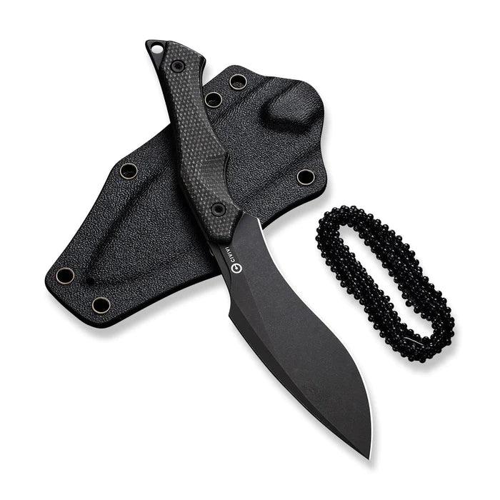 Civivi Vaquita II Neck Knife Dark Green Micarta Black Stonewash Kukri Nitro V - Knives.mx