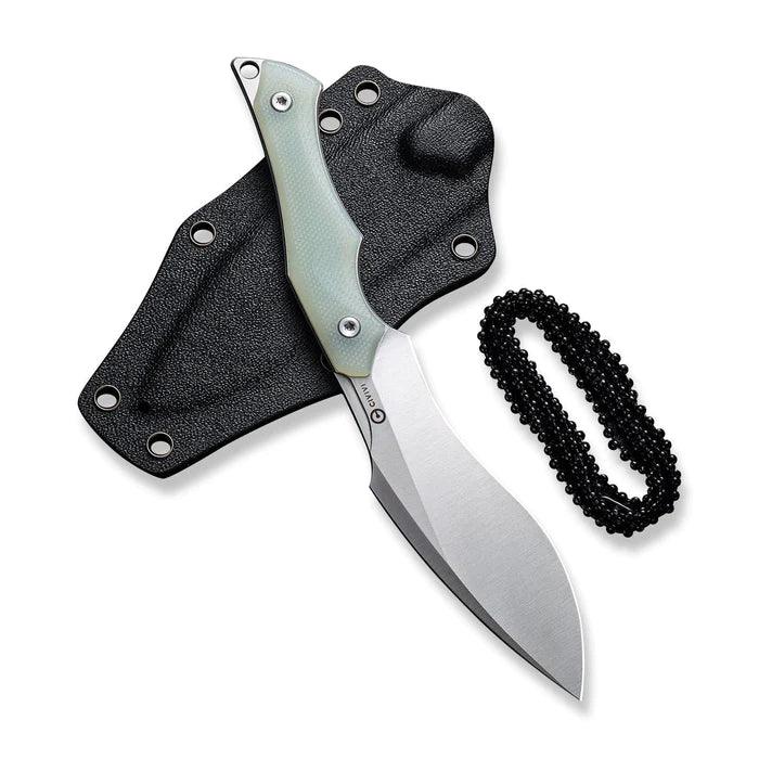 Civivi Vaquita II Neck Knife Jade G10 Satin Kukri Nitro V - Knives.mx