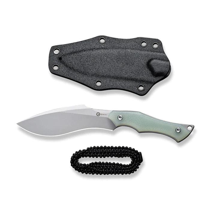 Civivi Vaquita II Neck Knife Jade G10 Satin Kukri Nitro V - Knives.mx