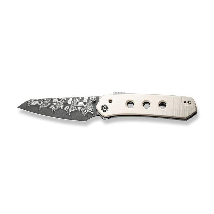 Civivi Vision FG Superlock Ivory G10 Reverse Tanto Damascus - Knives.mx