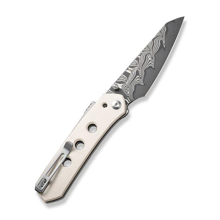 Civivi Vision FG Superlock Ivory G10 Reverse Tanto Damascus - Knives.mx