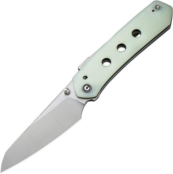 Civivi Vision FG Superlock Natural Jade G10 Satin Reverse Tanto Nitro-V - Knives.mx