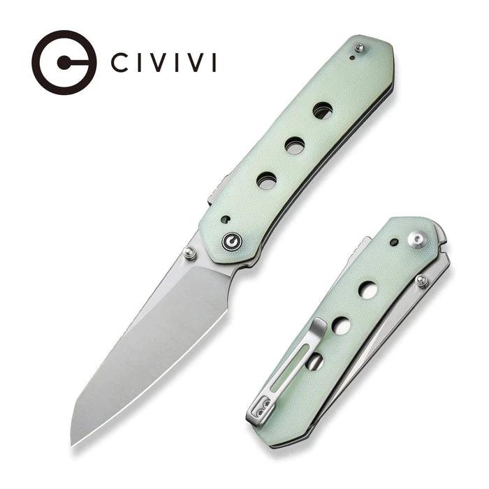 Civivi Vision FG Superlock Natural Jade G10 Satin Reverse Tanto Nitro-V - Knives.mx