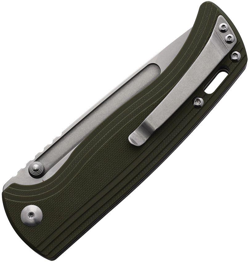 CJRB Resource Linerlock Green G10 Stonewash AR-RPM9 - Knives.mx