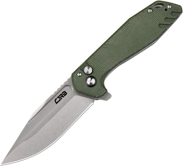 CJRB Riff AR-RPM9 Green Micarta Stonewash AR-RPM9 - Knives.mx